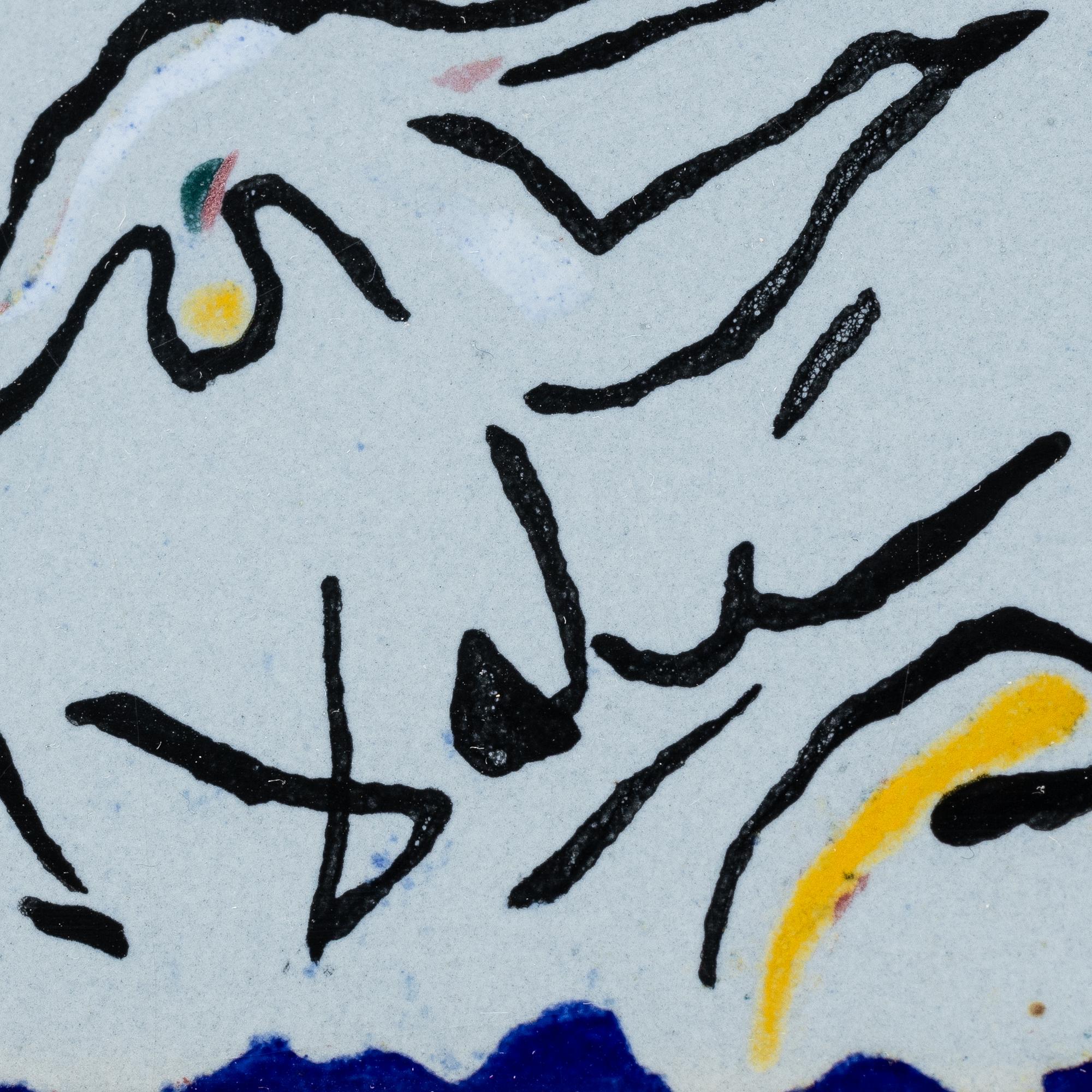 Salvador Dalí, efter., kakelplattor, ett par.