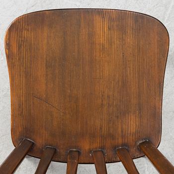 Nordiska Kompaniet, stolar, fyra stycken, "Hytte", 1940-tal.