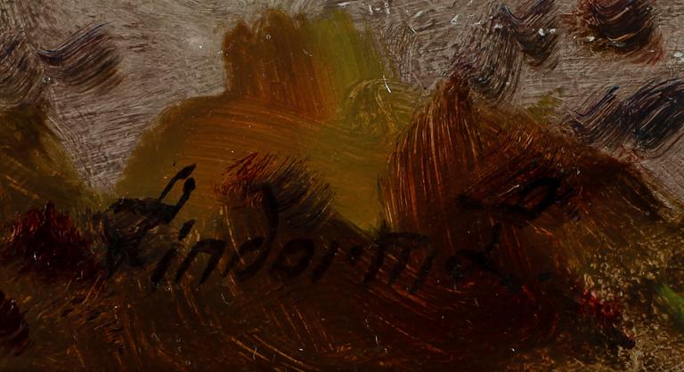 LINDORM LILJEFORS, olja på pannå, signerad.