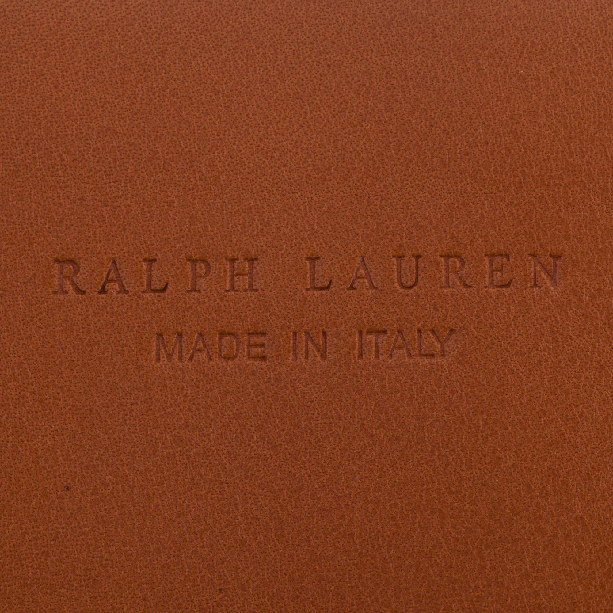 RALPH LAUREN, a leopard printed belt.