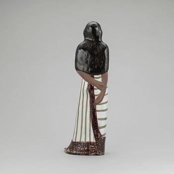 FIGURIN, delvis glaserat stengods, Mari Simmulson, Upsala Ekeby, 1962-1965.