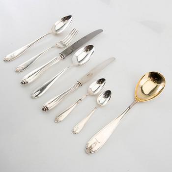 Jacob Ängman, cutlery approx. 96 dlr "Vasa" silver GAB Stockholm 1920s-30s.