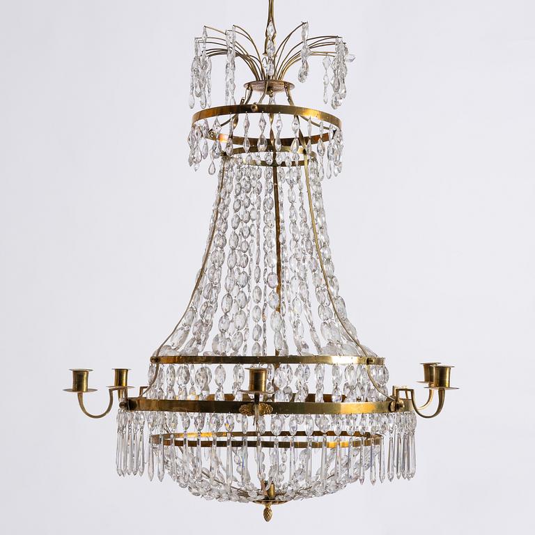 Chandelier. Late Gustavian, late 18th century.