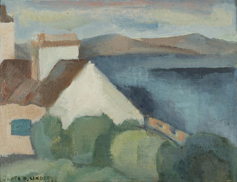 Greta Lindberg, "View of Cardigan Bay".