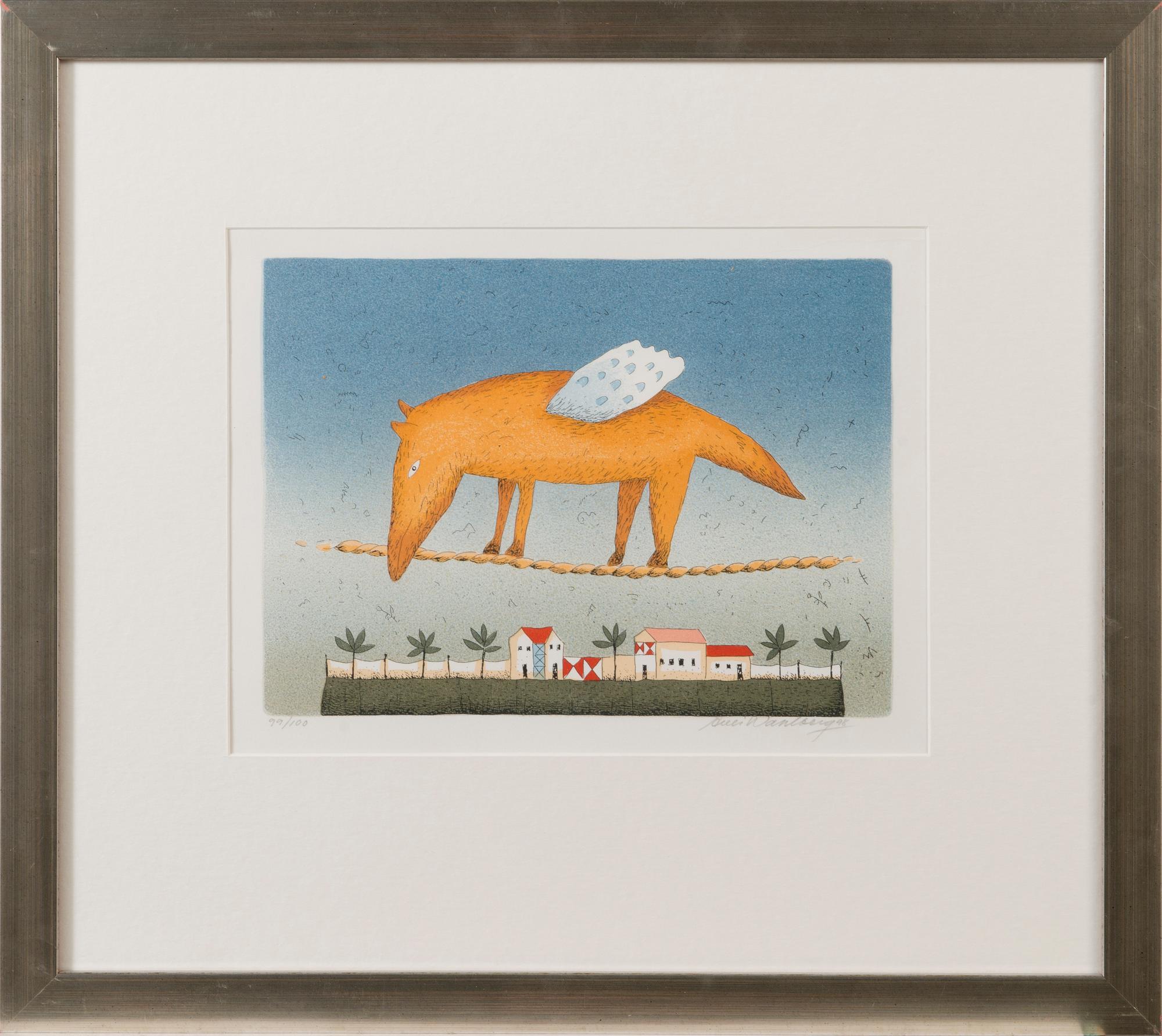 AULI WAHLBERG, serigrapoh, signed and dated -98, numbered 99/100.