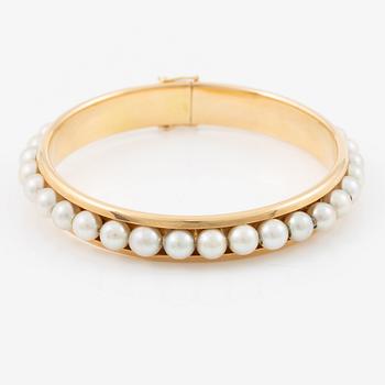 Alton, bracelet, 18K gold, with pearls.