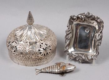PARTI SILVER, 3 delar. 1800/1900-tal.