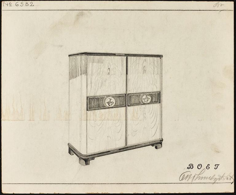 Otto Schulz, a cabinet, Boet, Gothenburg, 1930s.