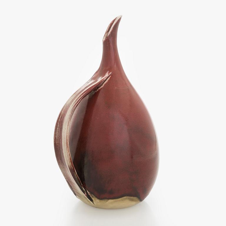 Toini Muona, A ceramic vase, signed TM.