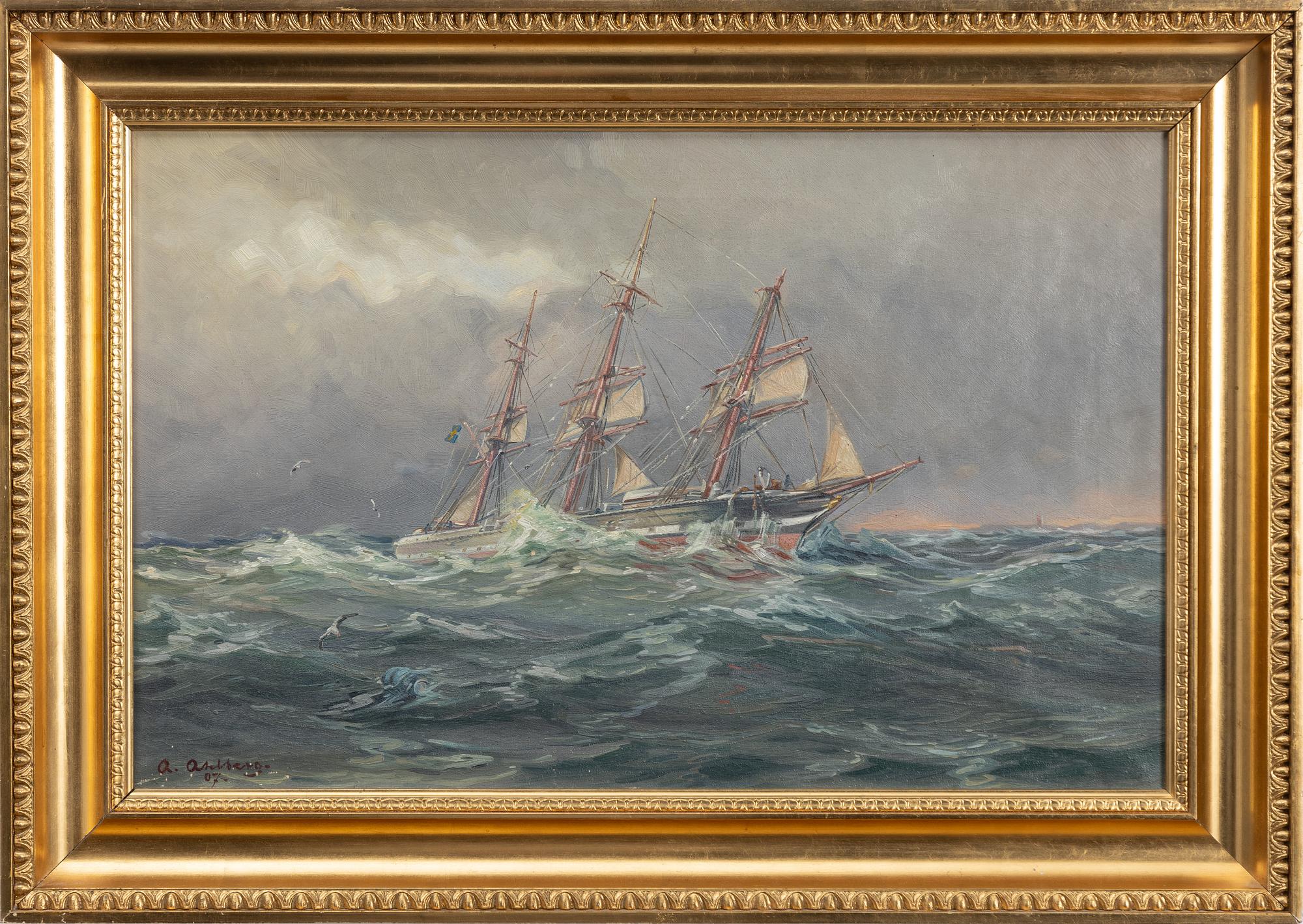 Arvid Ahlberg, Sailing Ship.