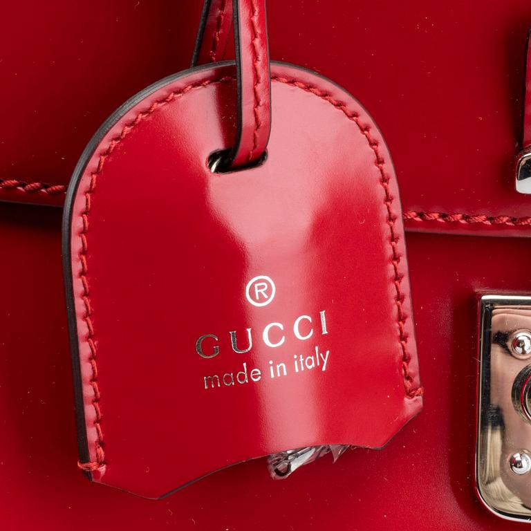 GUCCI, "Calfskin Bambu Medium Lady Lock Top Handle", väska.