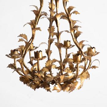 A Rococo-style chandelier, second half of the 20th century.
