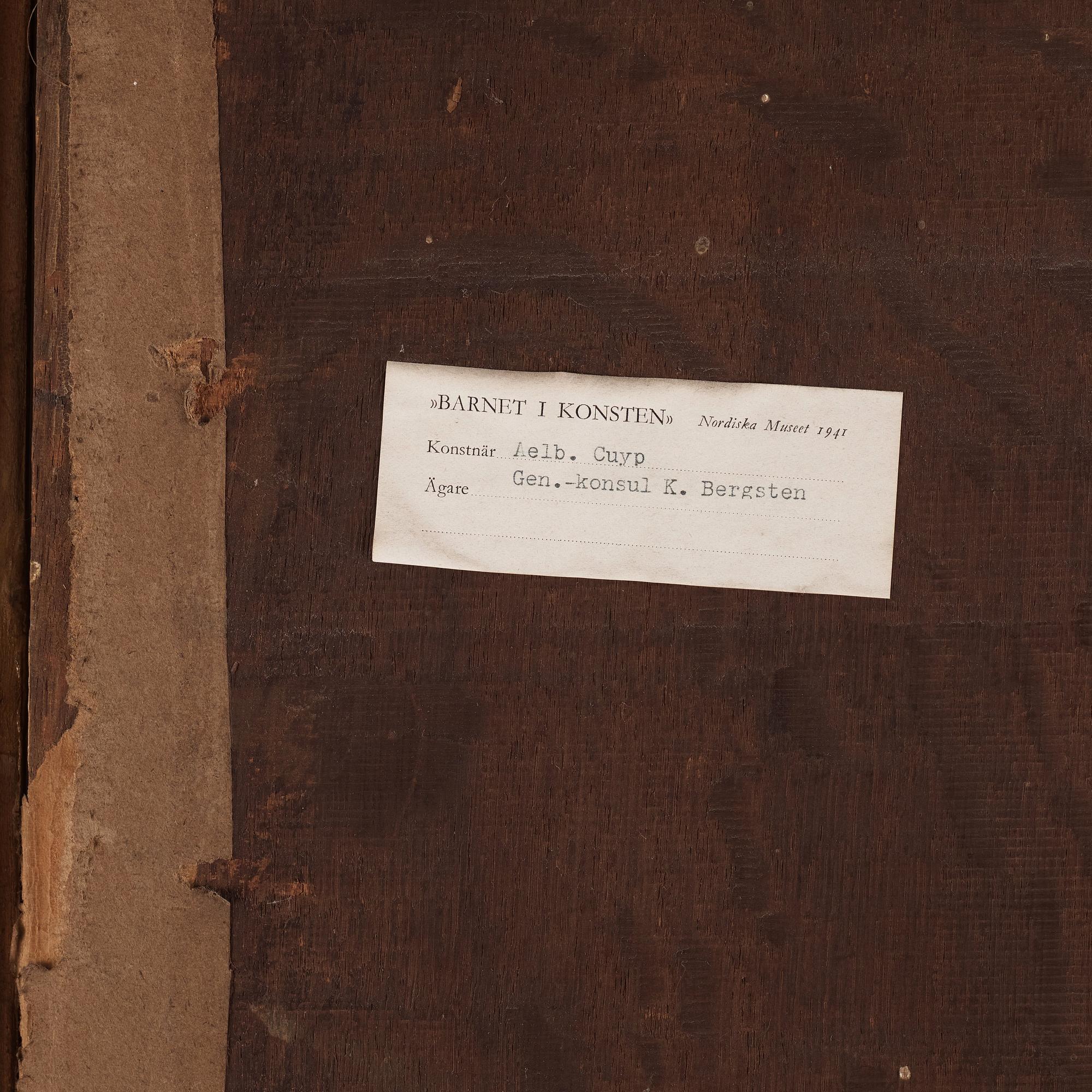 Aelbert Cuyp Hans krets, Helfigursporträtt av pojke.