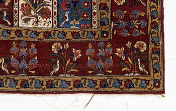 Rug, Ghom, approx. 205 x 135 cm.