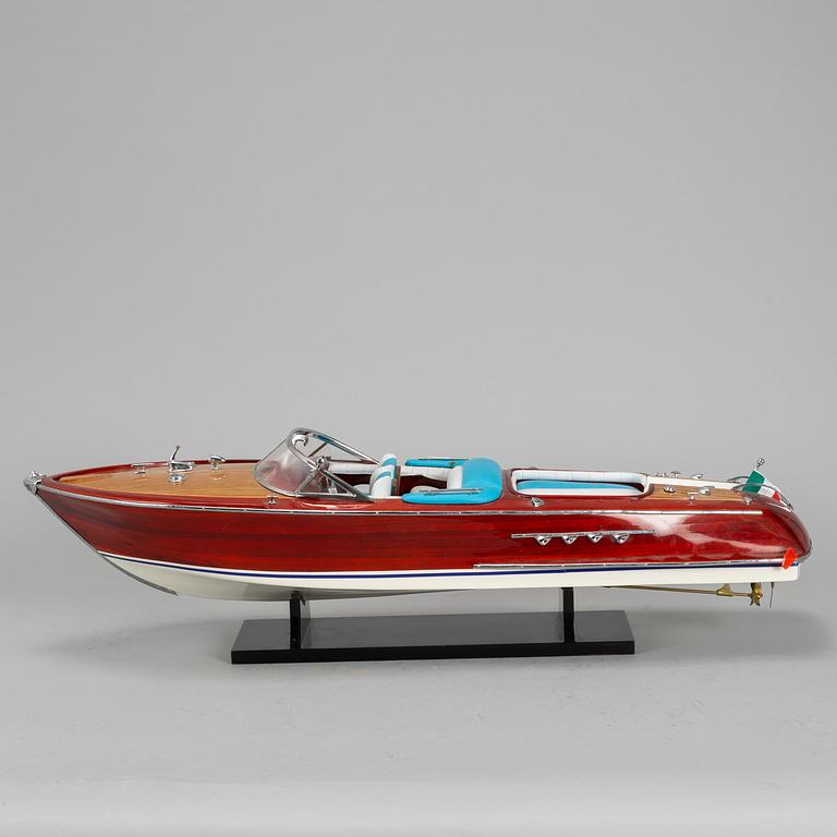 A "Riva" model boat.