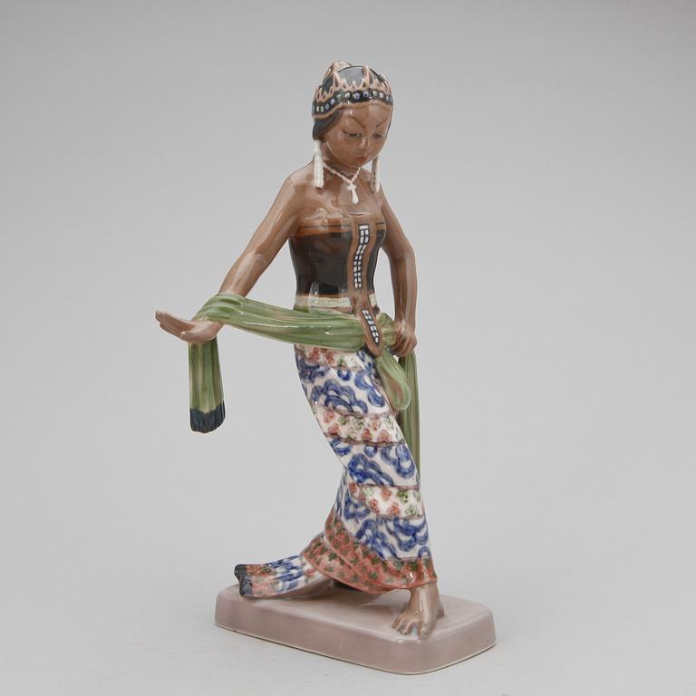 FIGURIN, porslin, Dahl Jensen, Danmark.