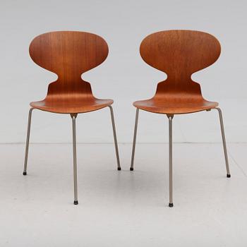 STOLAR, 1 par, "Myran",  Arne Jacobsen, Fritz Hansen, Danmark, 1900-talets mitt.