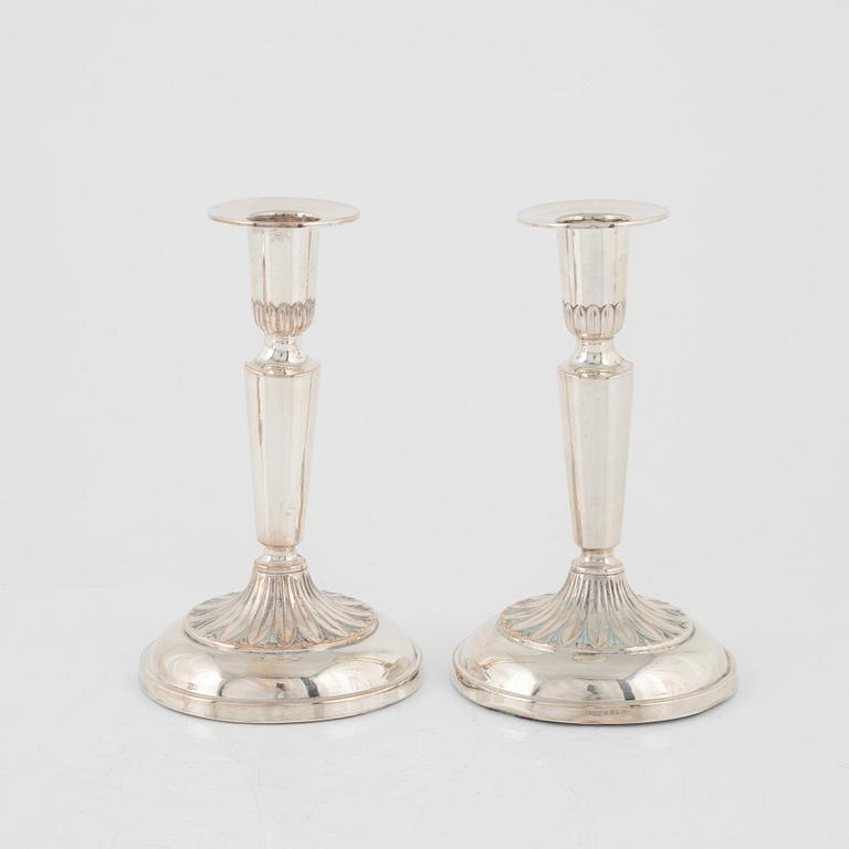 Silver candlesticks, 3+2+1, Ceson Guldvaru Ab, Gothenburg, Sweden, 1964-1971.