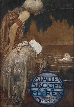 342. John Bauer, "Fjället, skogen och myren - tre Norrlandssägner".