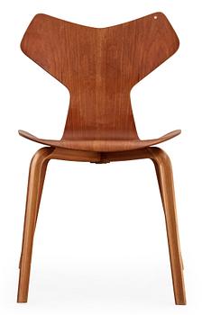 An Arne Jacobsen 'Grand Prix' teak chair, Fritz Hansen, Denmark 1950's-60's.