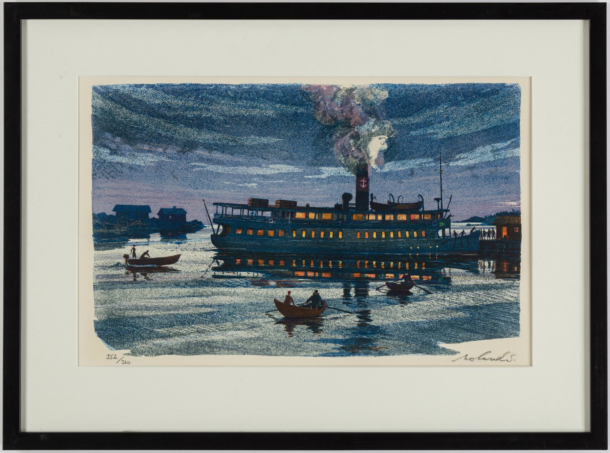 ROLAND SVENSSON, lithofgraph in colours, signed 352/360.