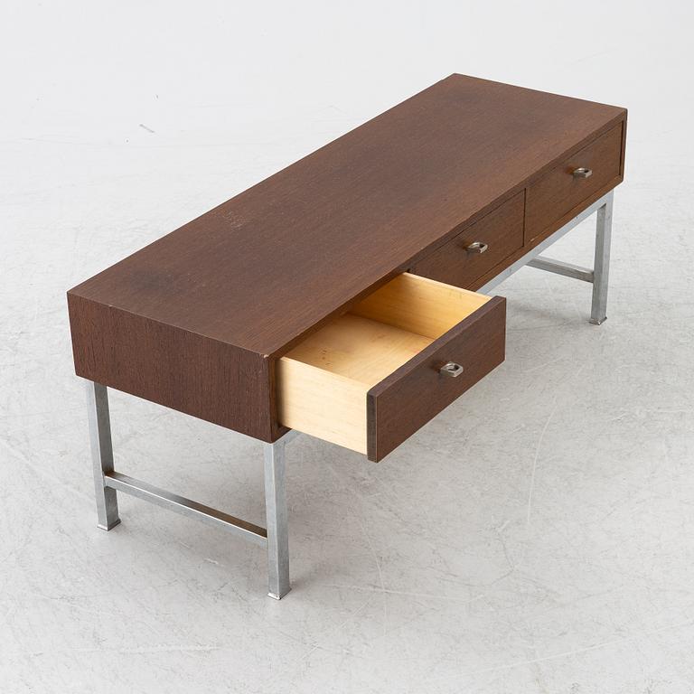 Hallmöbel, två delar, Glas & Trä, Hovmantorp, 1970-tal.