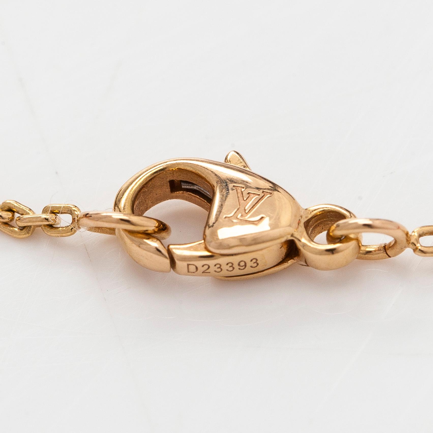 Louis Vuitton, halsband, "LV Idylle Blossom", 18K guld med en diamant.