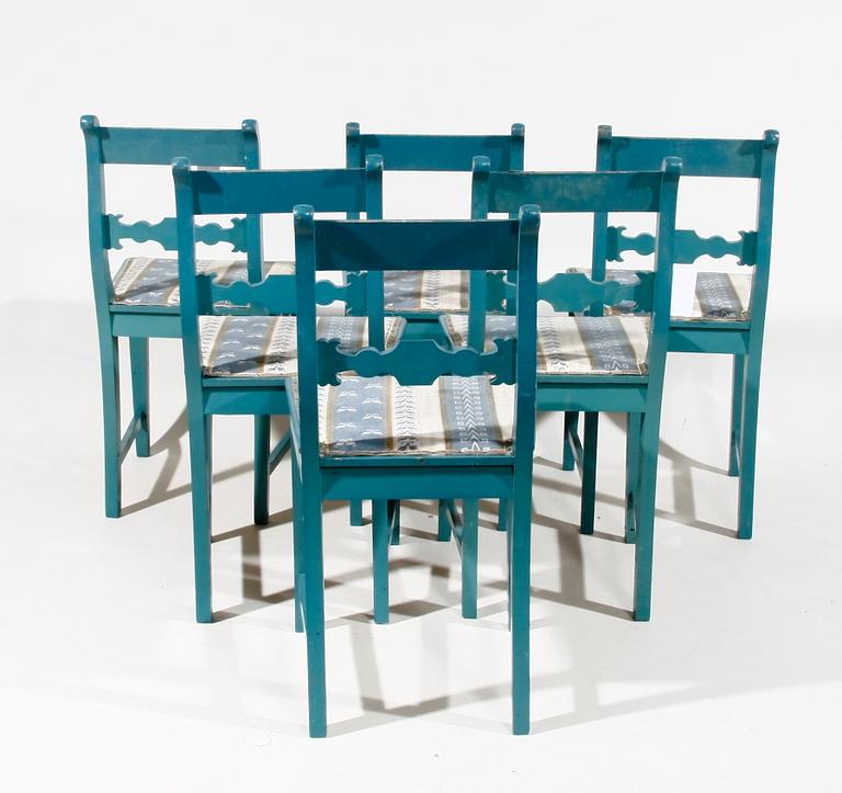 STOLAR, 6 st, allmoge, 1900-tal.