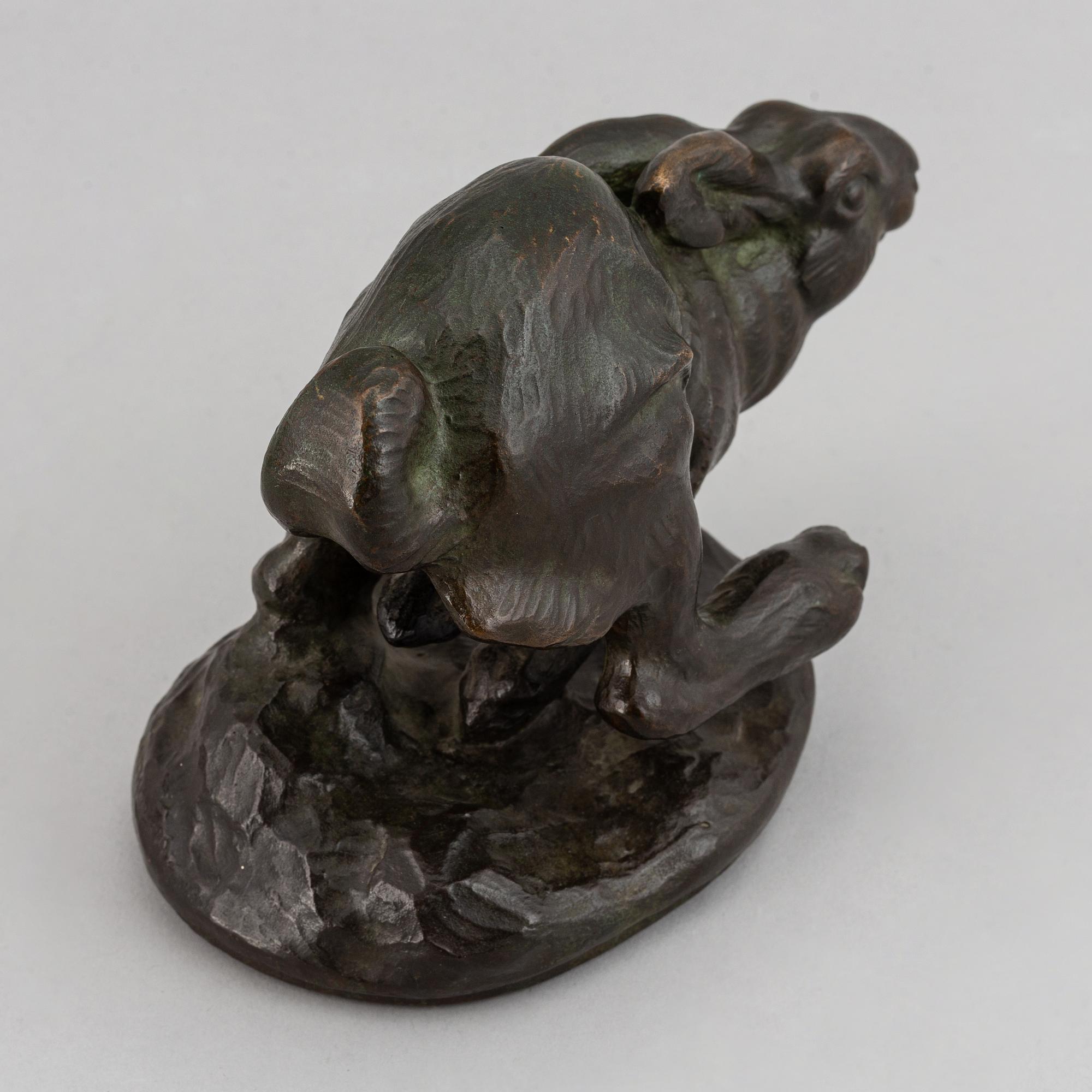 Knud Max Møller, sculpture, bronze, signed and dated -19.