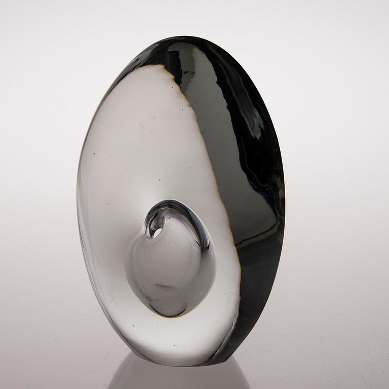 TIMO SARPANEVA, skulptur, "Sittande fågel", signerad  Timo Sarpaneva, Iittala -54.