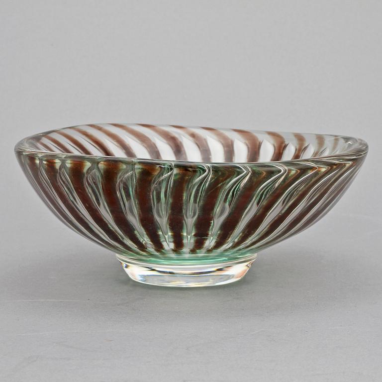 SKÅL, glas, "Ariel", Edvin Öhrström, Orrefors, sign.