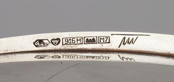 SKÅLAR, 2 st, silver, Tapio Wirkkala, Tavastehus 1963 och 1965. Vikt 170 g.