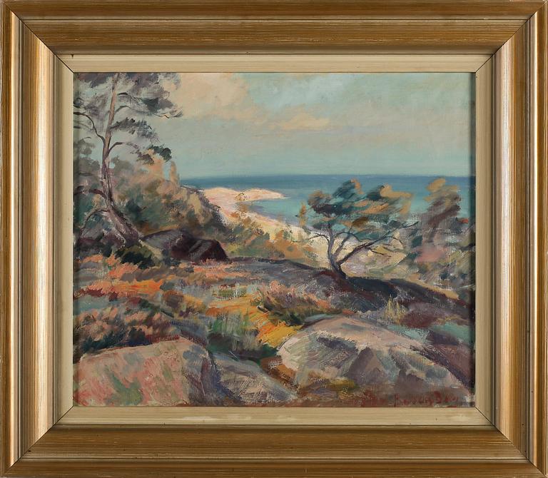 FOLKE WILHELMSSON BERG, olja på duk, signerad.