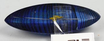 GLASOBJEKT, 2 st, bla sign Bertil Vallien, Kosta Boda.