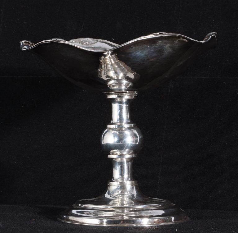 UPPSATSSKÅL, silver, nyrokoko, 1868.