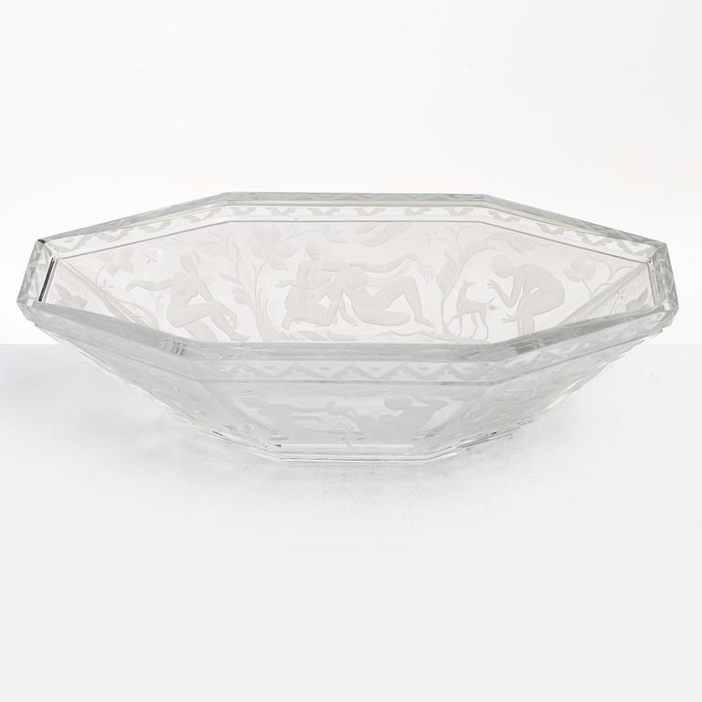 Simon Gate, a 'Paradis' bowl, Orrefors.