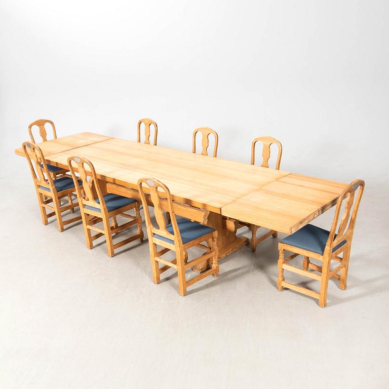 Matgrupp 10 delar, Barockstil 1900-tal med kunglig proveniens.