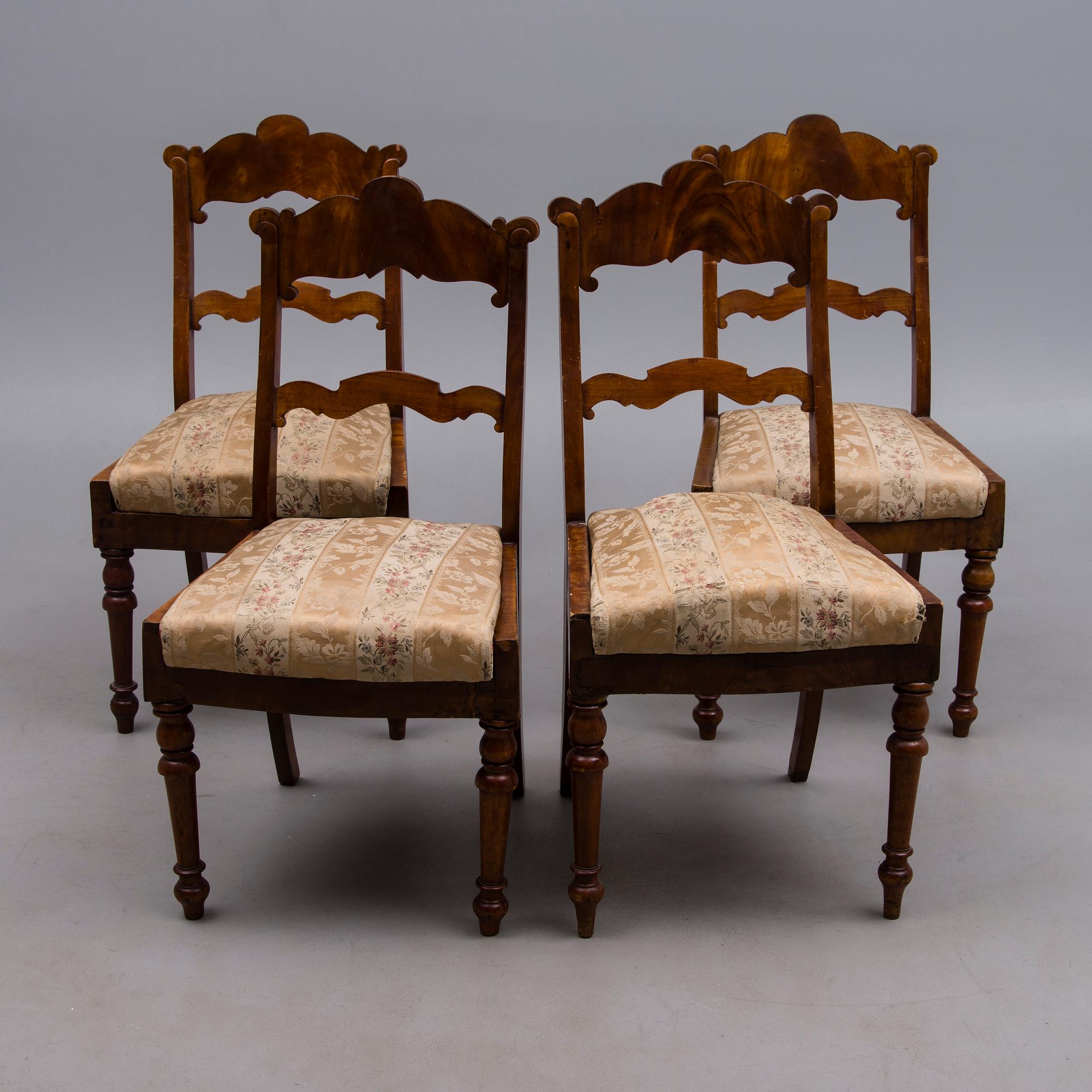STOLAR, 4 st, senempire, 1800-talets mitt.