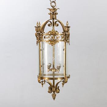 A gothic style ceiling light.