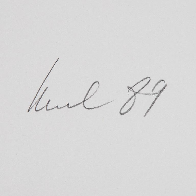 Raul Meel, silkscreen in colours, 1989, signed 3/50.