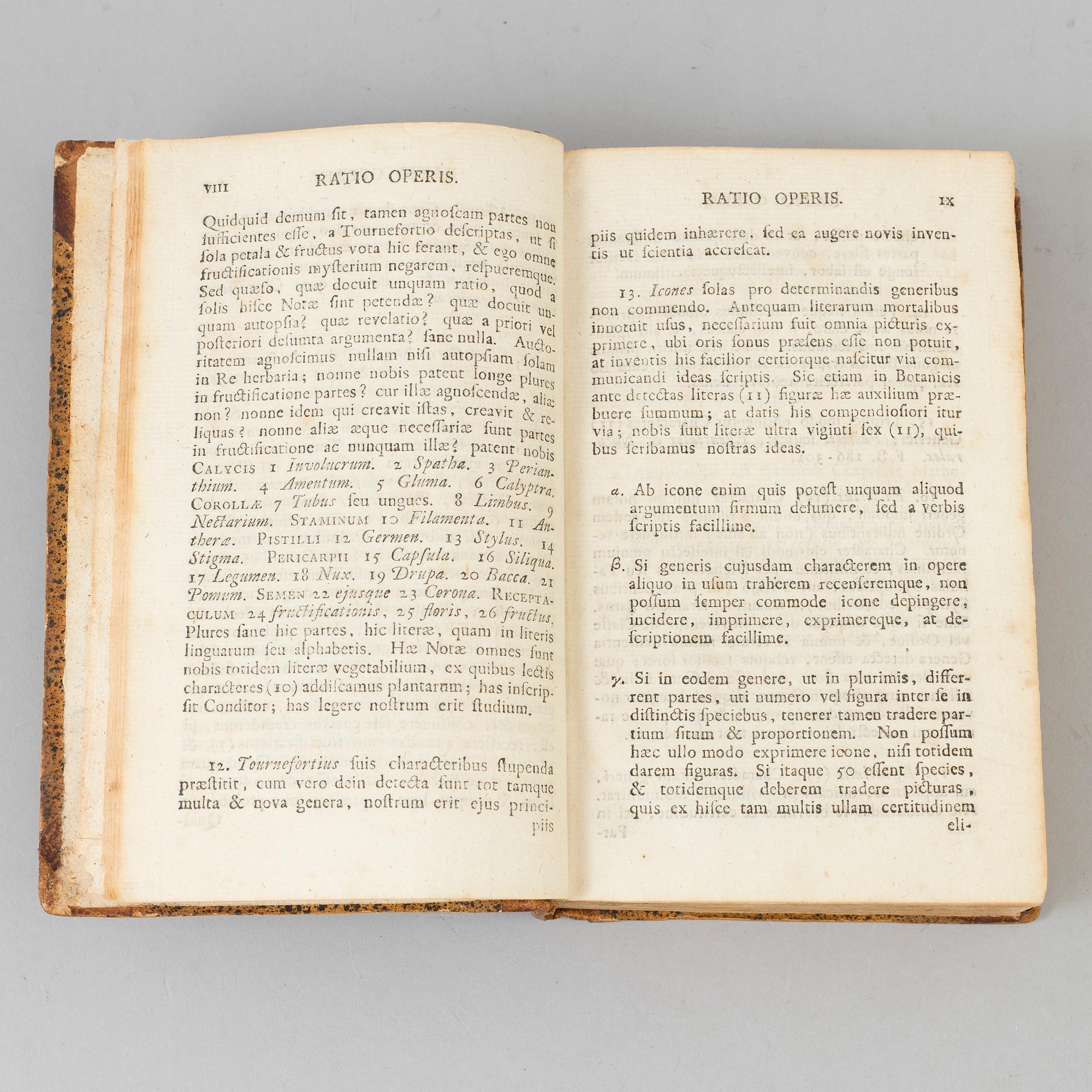 A BOOK, Carl von Linné, Stockholm, 1764.