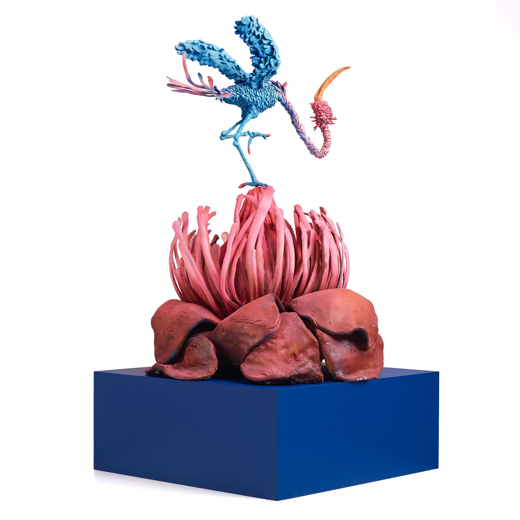 Nathalie Djurberg & Hans Berg, "One Last Trip to the Underworld (Strawberry Red and Blue)".