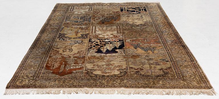 Rug, Kayseri, figural, approximately 330 x 195 cm.