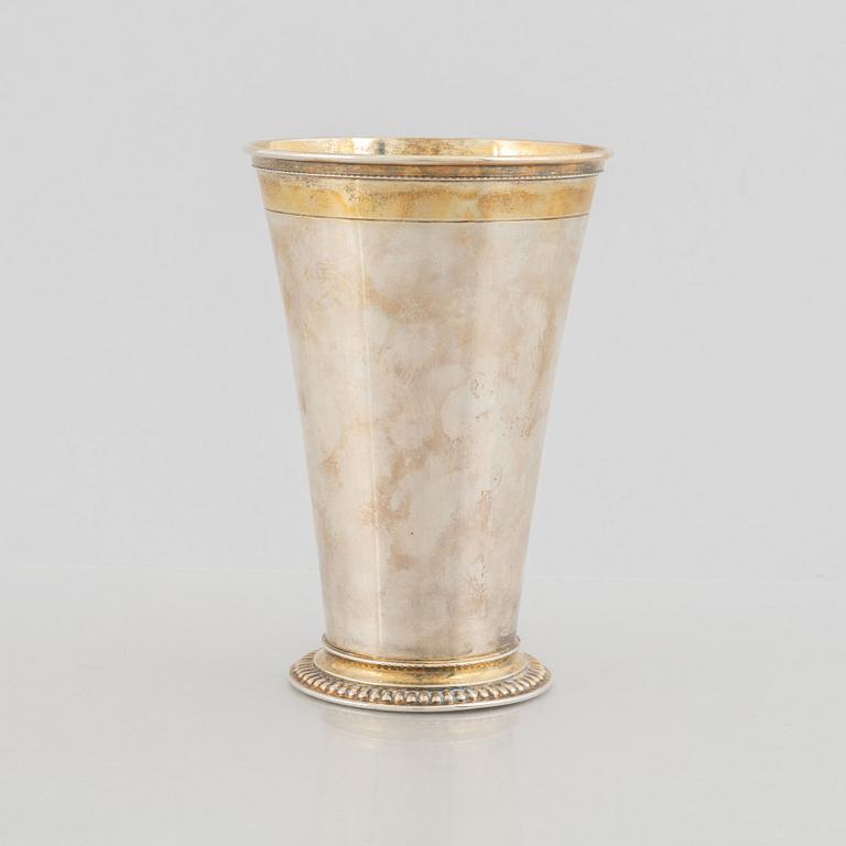 C.G. Hallberg, a silver beaker, Stockholm, Sweden, 1955.