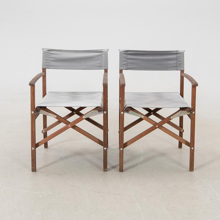 Director's chairs/Garden chairs 10 pcs "Siarö" Ikea late 20th century/early 21st century.
