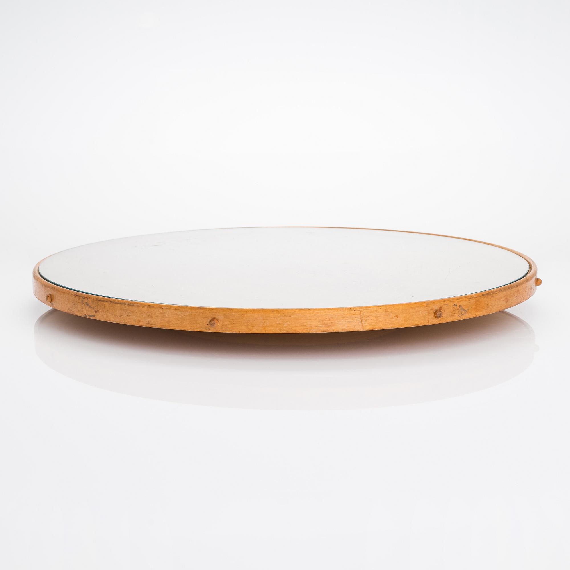 Alvar Aalto, tarjotin, "Lazy Susan" malli B91,  O.Y. Huonekalu-ja Rakennustyötehdas A.B.1900-luvun puoliväli.