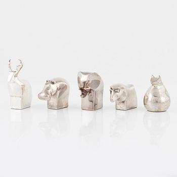 Figuriner, 5 st, bl.a. Gunnar Cyrén, Dansk Designs, Japan.