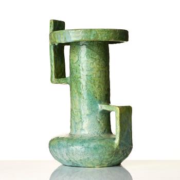 Allan Ebeling, a unique glazed ceramic vase, Torshälla, 1934.