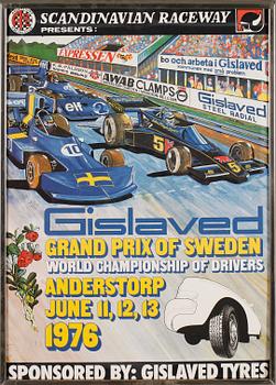 AFFISCHER, 4 st, Grand Prix Anderstorp 76-79.