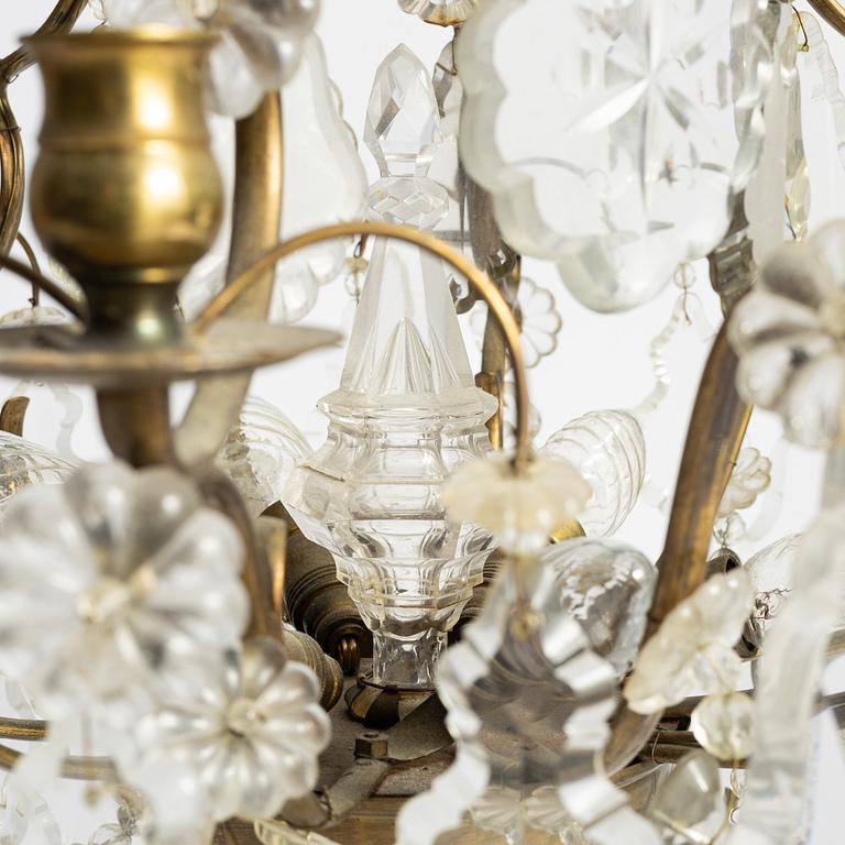 A Rococo style chandelier, first half of the 20th century.